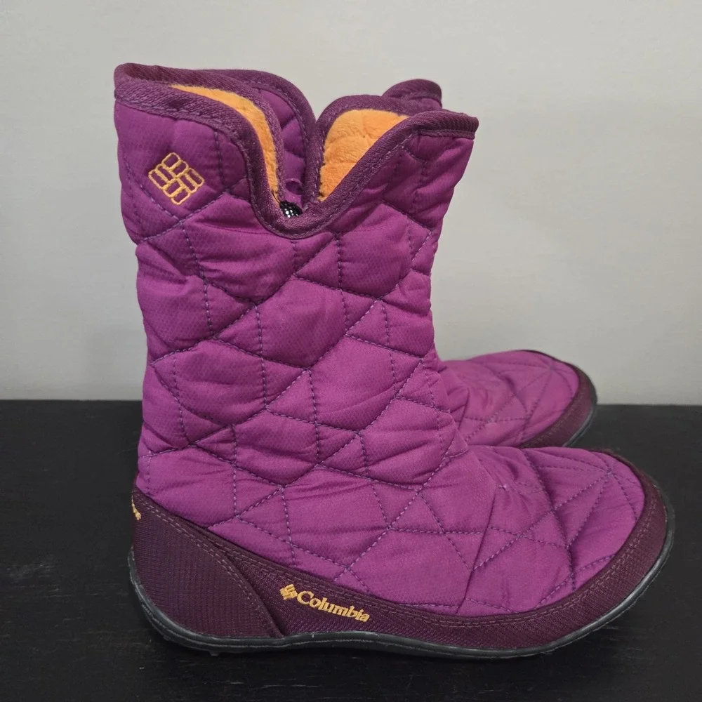 Columbia Girls Omni‎ Tech Waterproof Fleece Lined Winter Boot Size 4